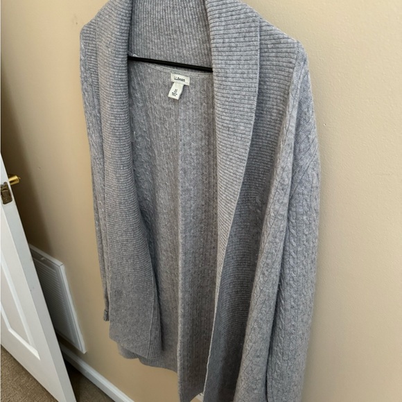 XL LL Bean Grey Cashmere Sweater - Picture 7 of 8